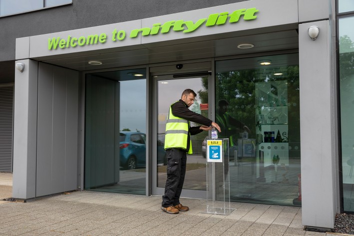 Precauciones COVID de Niftylift – Entrada