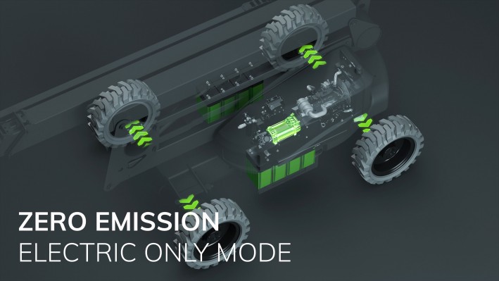 Niftylift Gen2 Hybrid - Electric Only Mode for Zero Emission Operation